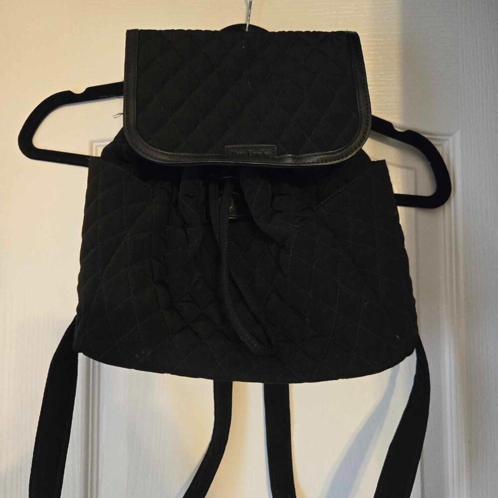 Vera Bradley Black Quilted Backpack